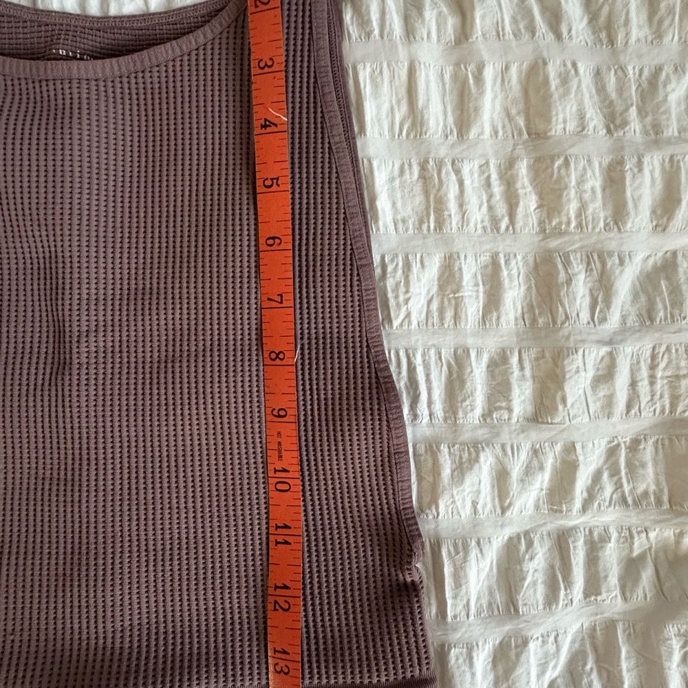 Intimately by Free People Waffle Boatneck Tank Top/Bra Sz M/L - Picture 5 of 6